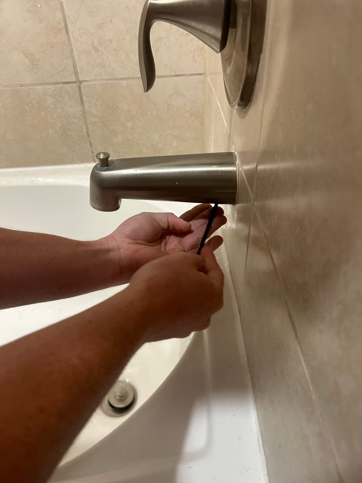 Tub Spout Replacement with Diverter Repair in The Colony, TX