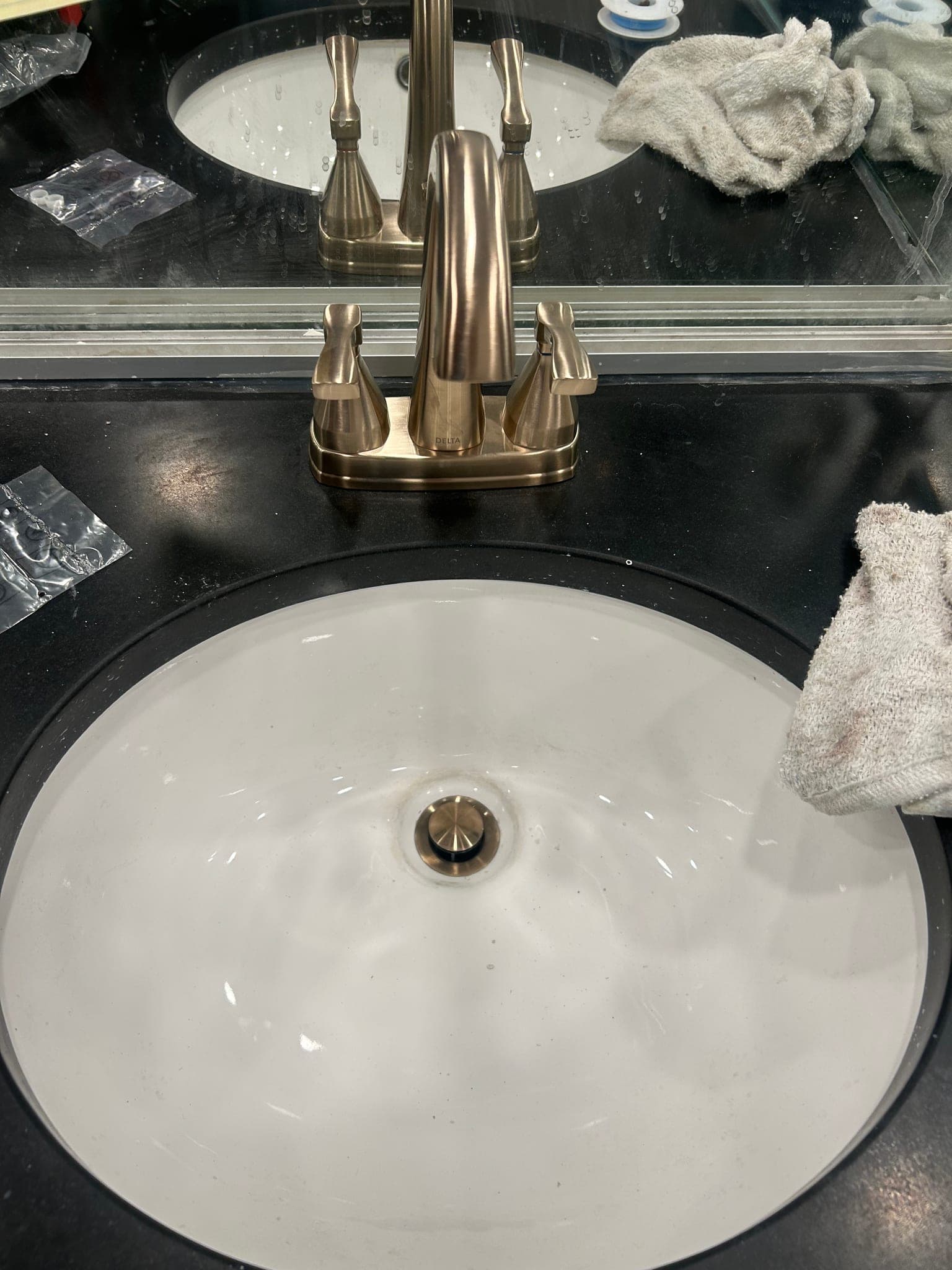 Widespread Lavatory Faucet Installation in Heath, TX