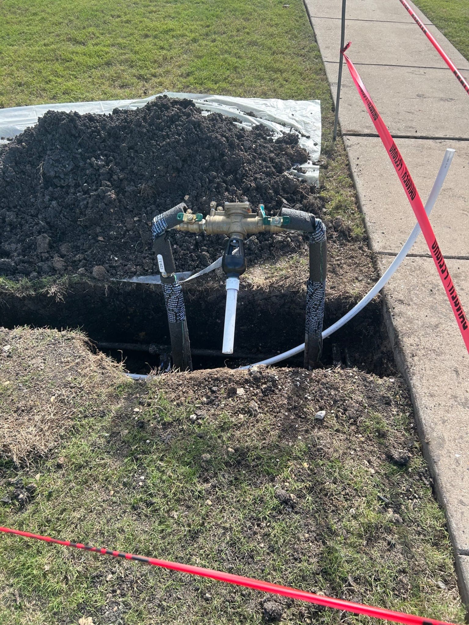 RPZ Relocation with New Incoming and Return Lines in Rockwall, TX