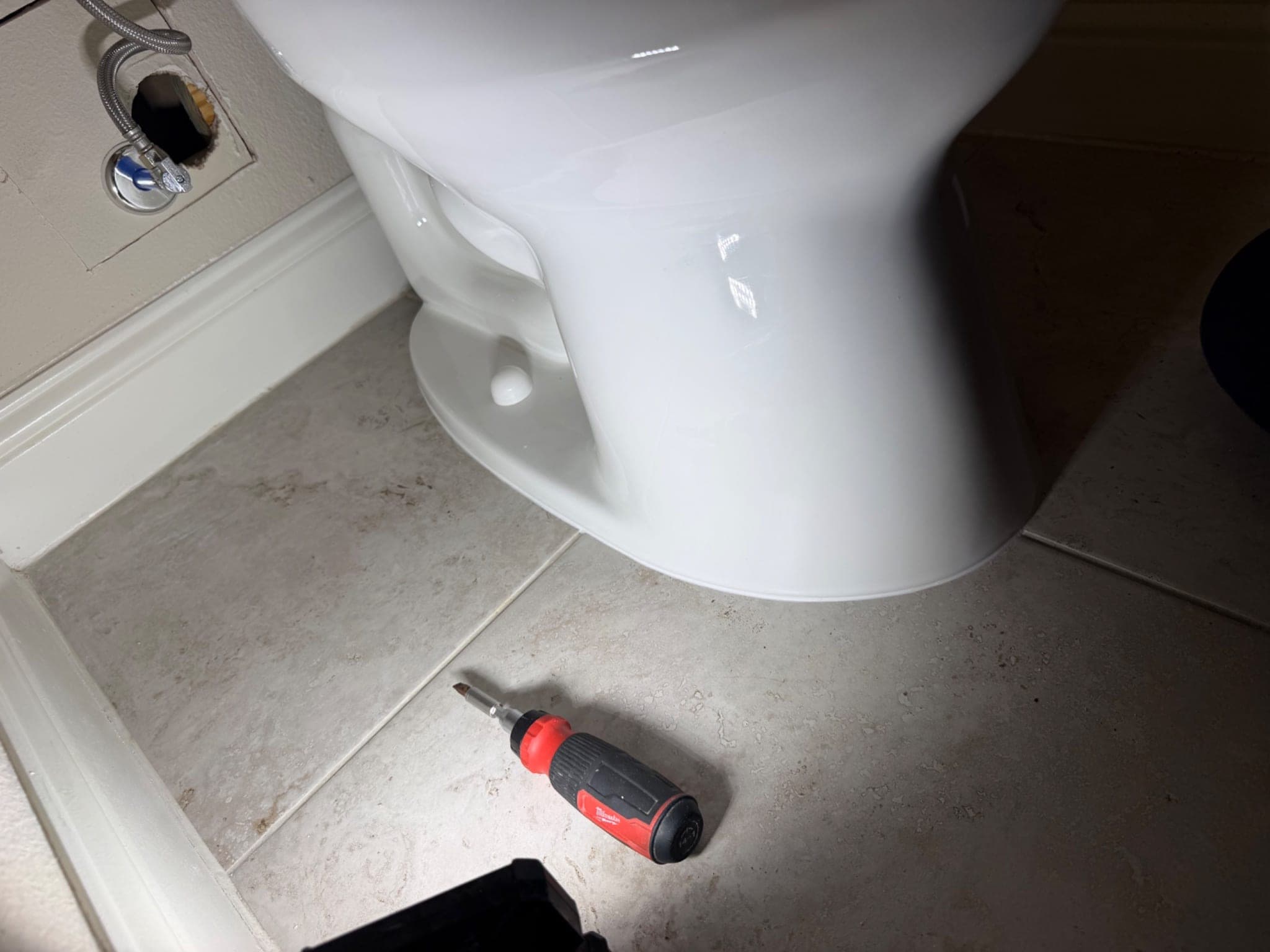 Master Bathroom Shutoff Valve and Kohler Toilet Installation in Rockwall, TX