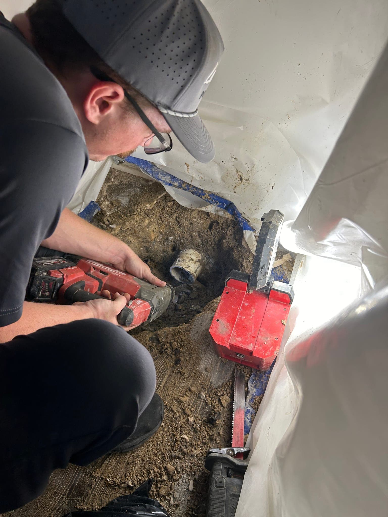 Toilet Bend Replacement with PVC-90 Fitting in Rockwall, TX